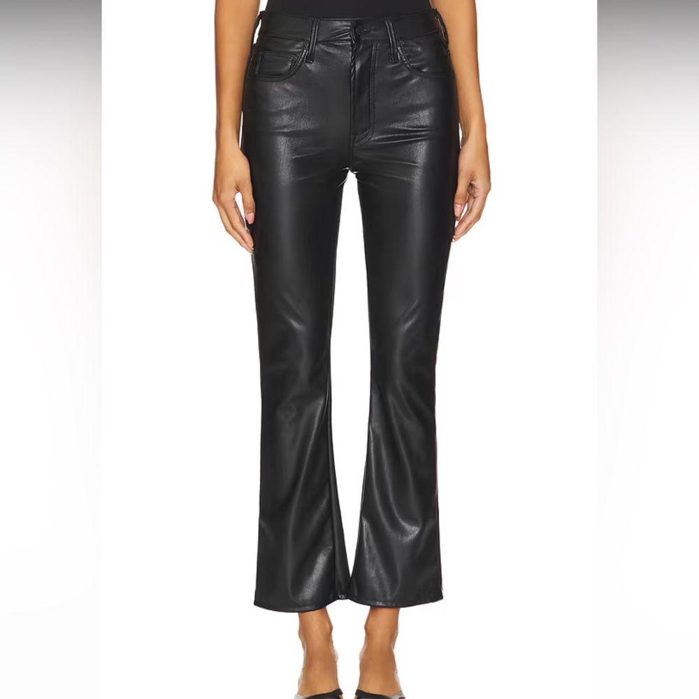 Mother Denim Insider Ankle Faux Show Faux Leather Pant